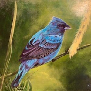 6_Suzanne Beaudoin_Blue Bird 20 x 24, Acrylique, Septembre 2022, 160$