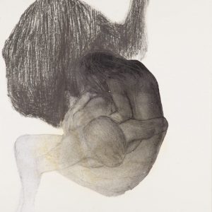Intertwined II, 28_ x 39_, transfert d_image, graphite et huile sur papier. - Valérie Héroux