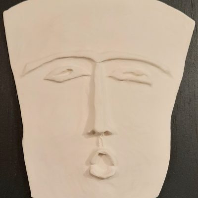 Yolande Valiquette, Masque 1, Porcelaine, 15 X 10
